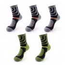 ANYSOX 5 Pairs One Size 5-11 Grey Green Cotton Compression Trekking Designer Brand Fit