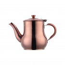 ANYGLEAM Teapot Rose Gold Stainless Steel Container Kettle