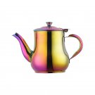 ANYGLEAM Teapot Pink Rainbow Stainless Steel Container Kettle