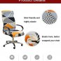 Anyseat Office Chair Cover, Black White Geometric, Medium, Non-Slip, Armrest Fit