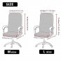 Anyseat Office Chair Cover, Black White Geometric, Medium, Non-Slip, Armrest Fit