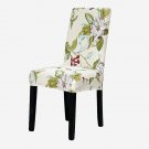 ANYHOUZ Chair Cover Floral Design with Anti-Dirt and Elastic Material for Dining