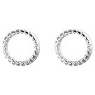 ANYCO Fashion Earrings Round Silver 925 Sterling Silver Minimalist Round Stud Jewelry
