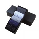 Anyfootwear Men’s Cotton Dress Socks 5 Pack Breathable Business Casual Socks Size 6–10