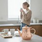 Anygleam Rose Gold Stainless Steel Teapot with Filter for Coffee, Tea & Liquids
