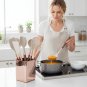 Anygleam 10PCS Brown Non-Stick Kitchen Utensil Set Gold Handle Heat Resistant