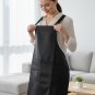 Anypron Black Work Apron with Pockets for Chef Stylist Florist