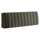 Anycozy Dark Gray Quilted Velvet Headboard Cover 200x70cm Soft Plush Bed Protector Anycozy Dark Gray Quilted Velvet Headboard Cover 200x70cm Soft Plush Bed Protector