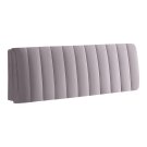 Anycozy Light Gray Quilted Velvet Headboard Cover 100x70cm Soft Plush Bed Protector