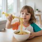 Anygleam Kids Giraffe Chopsticks Yellow Reusable Gold Stainless Steel 1 Pair