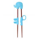 Anygleam Kids Elephant Chopsticks Blue Reusable Rainbow Stainless Steel 1 Pair Anygleam Kids Elephant Chopsticks Blue Reusable Rainbow Stainless Steel 1 Pair
