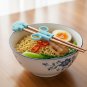 Anygleam Kids Elephant Chopsticks Blue Reusable Rainbow Stainless Steel 1 Pair