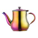 Anygleam Pink Rainbow Stainless Steel Teapot with Filter Multi-Use Kitchen Kettle Anygleam Pink Rainbow Stainless Steel Teapot with Filter Multi-Use Kitchen Kettle