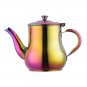 Anygleam Pink Rainbow Stainless Steel Teapot with Filter Multi-Use Kitchen Kettle