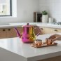 Anygleam Pink Rainbow Stainless Steel Teapot with Filter Multi-Use Kitchen Kettle