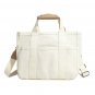 Anymom Beige Mommy Diaper Bag Waterproof Canvas Messenger Maternity Bag for Stroller