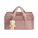 Anysort Rectangular Diaper Bag Storage Basket Organizer for Nursery Stackers & Caddies