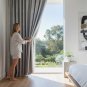 Anydrape Silver Gray Curtain 100x250cm Luxury Fashion Window Decor