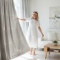 Anydrape Curtain Silver Gray 100cmx250cm Fashion Luxury Curtains Window Decor