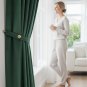 Anydrape Dark Green Blackout Curtain 500cm Modern Soundproof Window Drapes