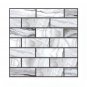 ANYHOUZ 10pcs Self Adhesive Vinyl Wall Tile Grey Marble Waterproof