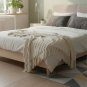 Anycozy Faux Cashmere Sofa Throw Blanket 130x230cm â Beige Plaid with Tassels
