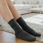 Anyfootwear 5 Pairs Gray Retro Knitted Cotton Socks for Women & Girls, Size 36-43