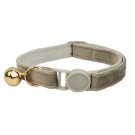 ANYWAGS Cat Collar Brown with Bell, Safety Buckle & Durable Strap, Small