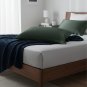 ANYHOUZ Green Silk Pillowcase 50x90cm for Comfortable Home & Bed