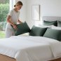 ANYHOUZ Green Silk Pillowcase 50x90cm for Comfortable Home & Bed