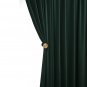 Anydrape 100cm Green Velvet Blackout Curtains for Living Room & Bedroom