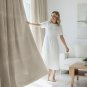 Anydrape 300cm Beige Velvet Blackout Curtains for Living Room & Bedroom