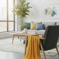 Anycozy Yellow Throw Blanket Knit Plaid Sofa Cover with Tassels 130x180cm