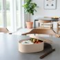 Anygleam Natural Wooden Bento Lunch Box Food Kitchen Tableware