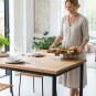 Anygleam Acacia Wood Square Serving Tray, Natural Diagonal Plate Tableware