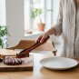 Anygleam Brown Wooden Creative Tong Food Kitchen Tableware
