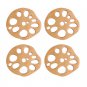 Anygleam Natural Wood 4pcs Wooden Coaster Mat Food Kitchen Tableware
