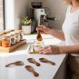 Anygleam Dark Brown 10 pcs Wooden Kitchen Spoon Kitchen Tableware