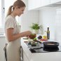 Anygleam Brown 4pcs Wooden Bowls Food Kitchen Tableware