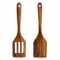 Anygleam Wood 2pcs Kitchen Spatula Food Kitchen Tableware