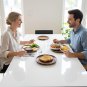 Anygleam Natural Wood 2pcs Round Wooden Plate Food Kitchen Tableware