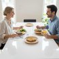 Anygleam Natural Wood 3pcs Round Wooded Plates Food Kitchen Tableware