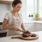 Anygleam Natural Wood Round Wood Cutting Board Food Kitchen Tableware