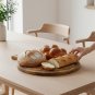 Anygleam Natural Wood Round Wood Cutting Board Food Kitchen Tableware