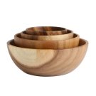 Anygleam Natural Wood Medium Acacia Wood Salad Soup Bowl Food Kitchen Tableware Anygleam Natural Wood Medium Acacia Wood Salad Soup Bowl Food Kitchen Tableware