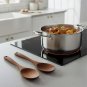 Anygleam Brown 2pcs Wooden Spoon Ladle Kitchen Tableware