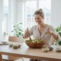 Anygleam Brown 2pcs Wooden Spoon Ladle Kitchen Tableware