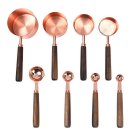 Anygleam Rosegold Brown 8pcs Wooden Measuring Cup Kitchen Tools Accessories Anygleam Rosegold Brown 8pcs Wooden Measuring Cup Kitchen Tools Accessories