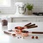 Anygleam Rosegold Brown 8pcs Wooden Measuring Cup Kitchen Tools Accessories