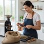 Anygleam Rosegold Brown 8pcs Wooden Measuring Cup Kitchen Tools Accessories